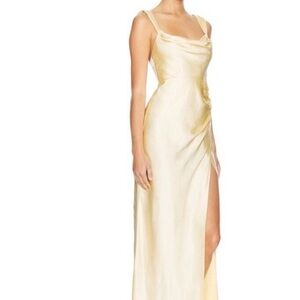 The Runway-Elegant Canary Yellow Evening Gown